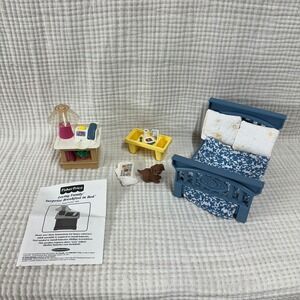 VTG 1999 Fisher-Price Loving Family "Surprise Breakfast in Bed" dollhouse set